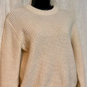 Cozy Cream Open Waffle Knit Sweater